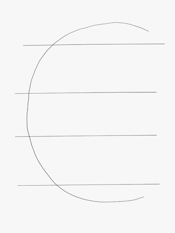 Claude Closky, ‘Without E, S, Y, L,’ 2018, black ballpoint pen on paper, 40 x 30 cm.